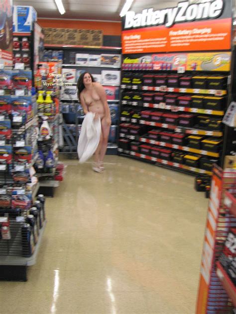 Nude Friend On Heels Lil Emily Teasing At Autozone May 2010