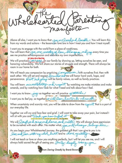 Kelly Rae Wholehearted Parenting Manifesto Mother
