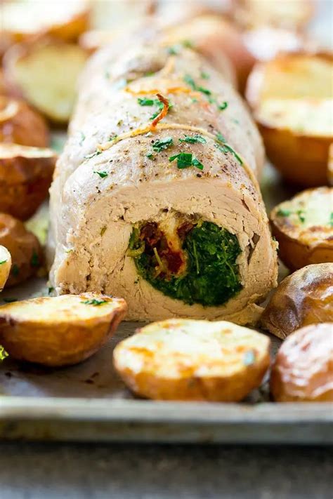 Let the pork rest for 5 to 10 minutes. Stuffed Pork Tenderloin Recipe | Roasted Pork Tenderloin ...