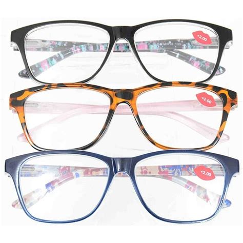 Lulu Guiness Funky Abstract 3 Pack Reading Glasses Readers