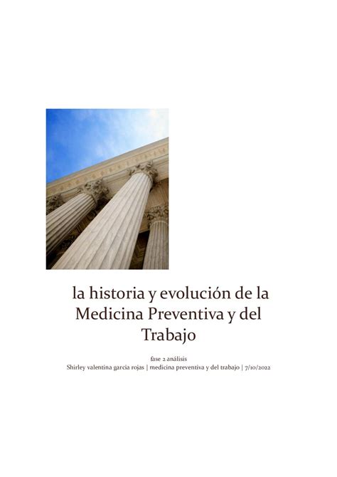 Calaméo La Historia Y Evolución De La Medicina Preventiva Y Del Trabajo