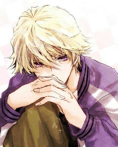 Anime Guy With Glasses And Blonde Hair Animedia