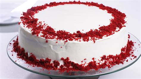Combine the cream cheese and butter on medium speed, just until blended, in the bowl of a stand mixer fitted with the paddle attachment. Red Velvet Cake Recipe - YouTube