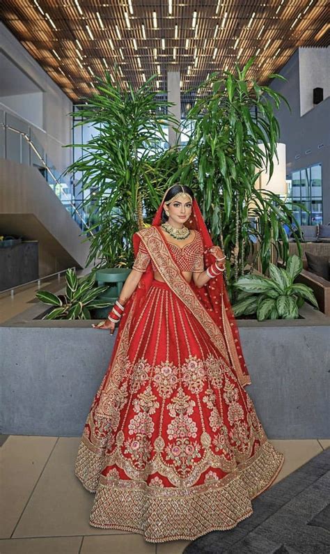 Sabyasachi Bride Sabyasachi Bride Red Lehenga South Asian Wedding