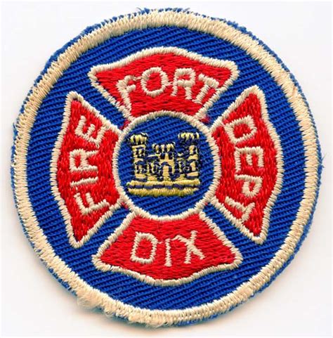 Wwii Us Army Fort Dix Fire Department Patch Flying Tiger Antiques
