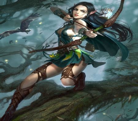 This mod adds 9 loreful ror units to the wood elves roster: Wood Elf - Fantasy & Abstract Background Wallpapers on ...