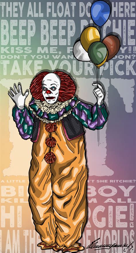 Pennywise The Clown Stephen Kings It 1990 By Alexgangster20comic On