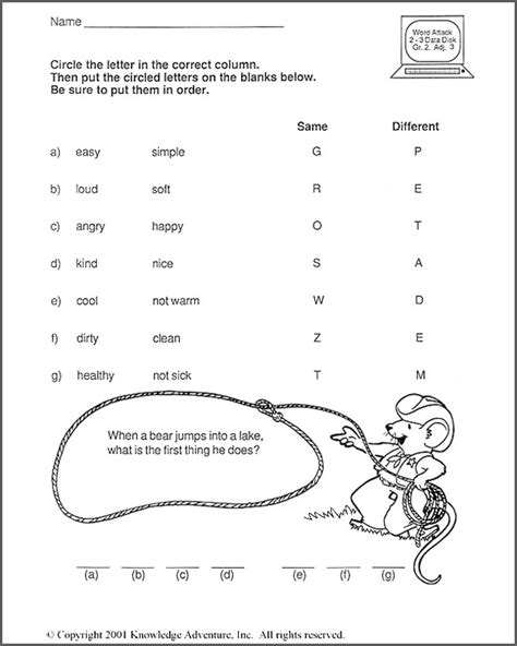 5th Grade Math Riddles Worksheet