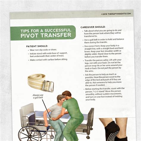 tips for successful pivot transfers therapy materials for speech occupational and physical
