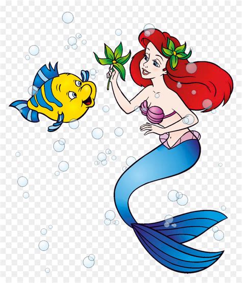 Little Mermaid Disney Flounder Clip Art Free Image Flounder Png