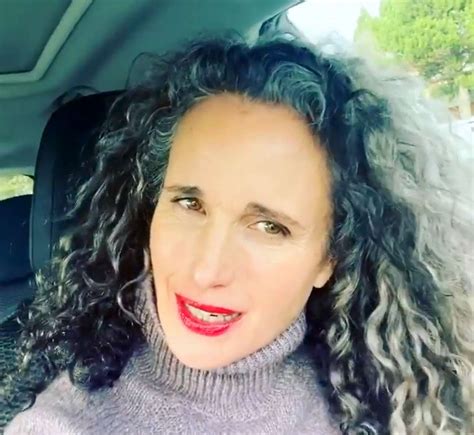Andie Macdowell Opens Up About Embracing Her Gray Hair After Quarantine
