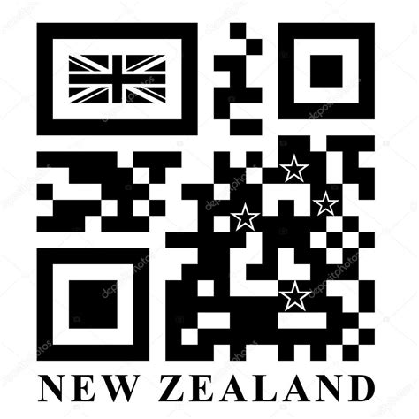 New Zealand Qr Code Flag Stock Vector Image By ©ngaga35 114794242