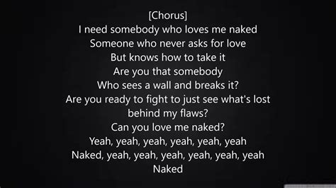 Naked Lyrics Telegraph