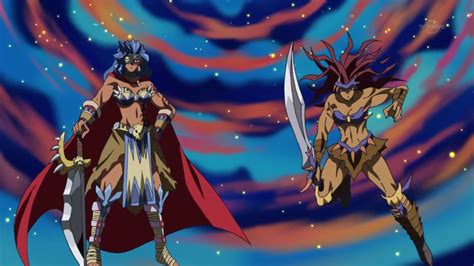 Image Ep107 Amazoness Queen And Amazoness Swords Woman Fusingpng Yu Gi Oh Arc V Wiki