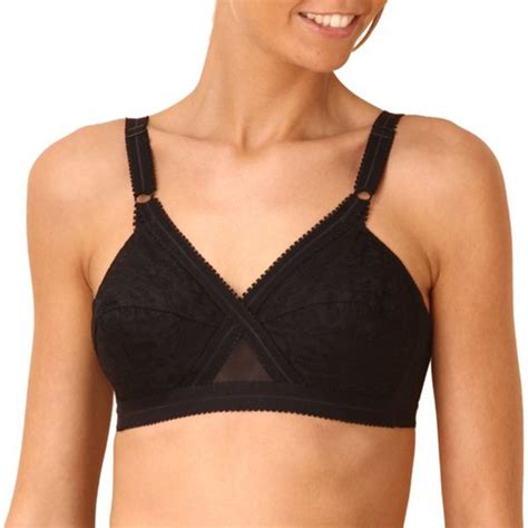 Cross Your Heart Non Underwired Bra With Broderie Anglaise Playtex La Redoute