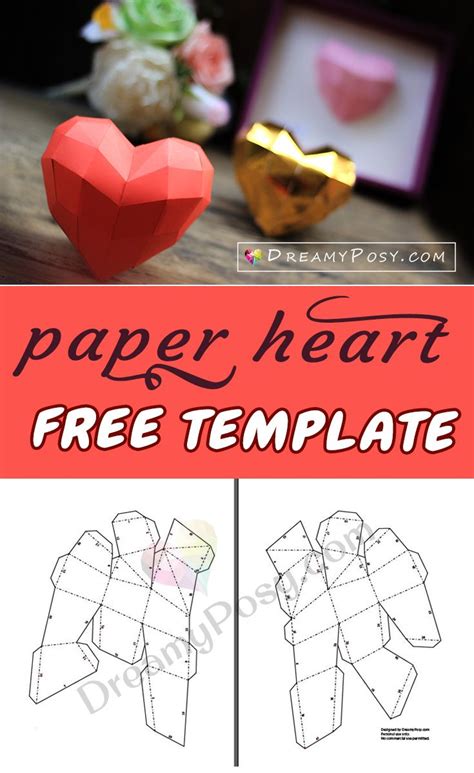 Papercraft 3d Heart Papercraft Among Us