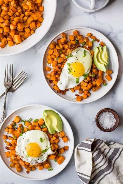 Scramble well until eggs are cooked. Sweet Potato Hash & Eggs with Bacon | Easy Paleo Breakfast ...