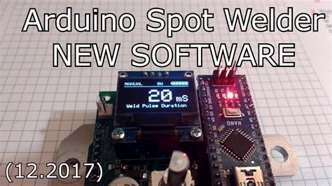 Thanks chris muncy for the tip. DIY Arduino Spot Welder V3 Software Update - YouTube