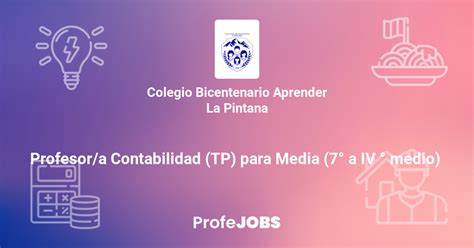 Profesora Contabilidad Tp Para Media 7° A Iv ° Medio Profejobs