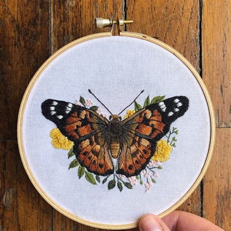 I even got as far as picking out threads and colors, but i've never actually gotten to the embroidery. Butterfly: Hand Embroidery Pattern, Thread Painting ...