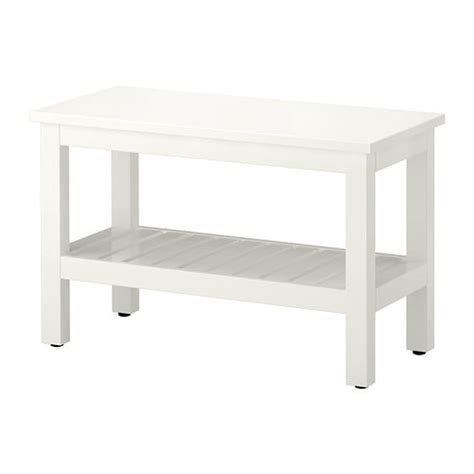 Hverdagen i hjemmet stiller store krav til baderomsmøbler. HEMNES Benk - hvit - IKEA