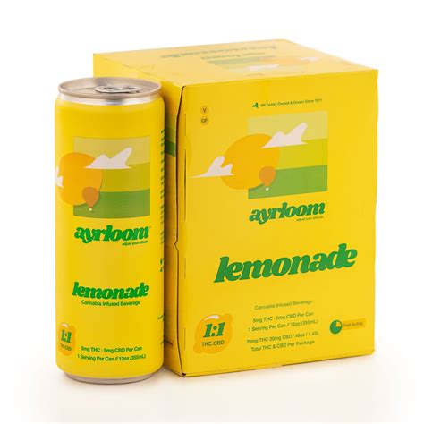 Ayrloom 4 Pack 5mg Lemonade Drink 11 Thccbd The Hi