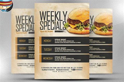 Weekly Specials Flyer Template V2 By Flyerheroes On Creativemarket