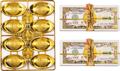 Amazon Ancestor Money 44 Pieces Gold Ingots 8 Pieces Gold