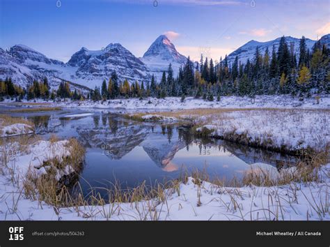 Mount Assiniboine Provincial Park British Columbia Canada Stock Photo
