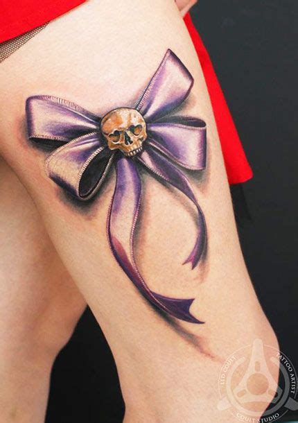3d Tattoo By Led Coult Tattoo Post 11611 Bow Tattoo Tattoos Lace