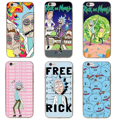 Rick And Morty Phone Case Cover For Iphone 7 Plus 6s 6 Plus 5s 5 Se 8