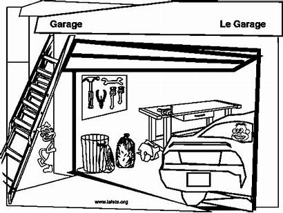 Coloring Garage Pages Games Softschools Printable