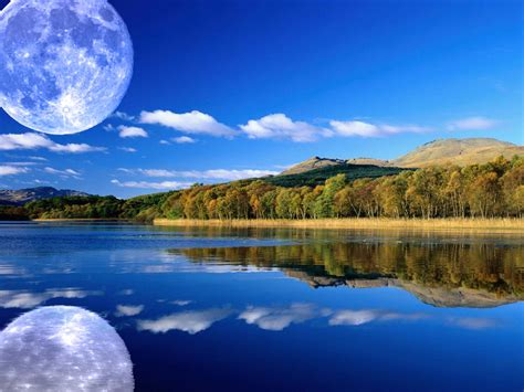 Moon With Reflection In Water By Tyczka17 On Deviantart
