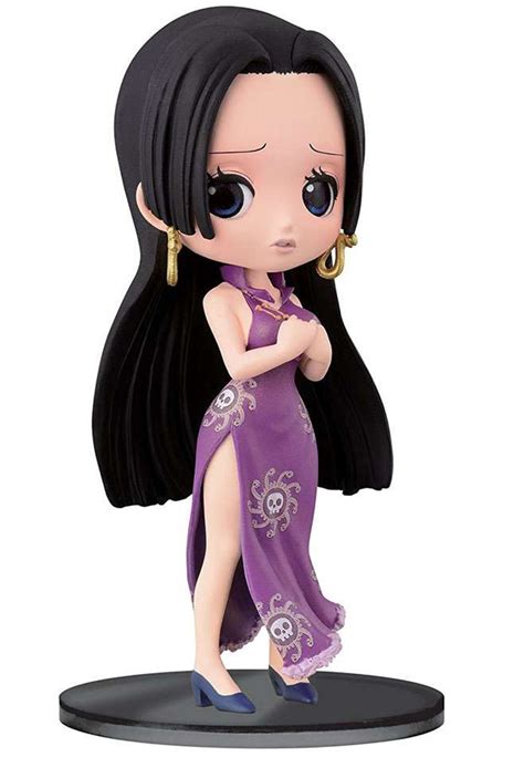 One Piece Q Posket Boa Hancock 55 Collectible Figure Purple Dress Banpresto Toywiz