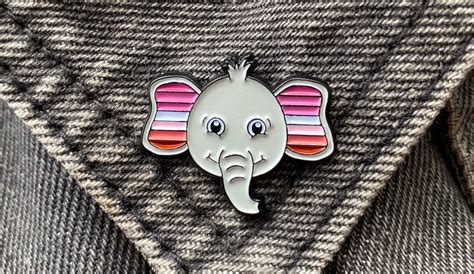 Lesbian Elephant Enamel Pin Lgbt Lgbtqia Pride Gay Pride Etsy Uk