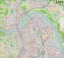 Large detailed map of Linz