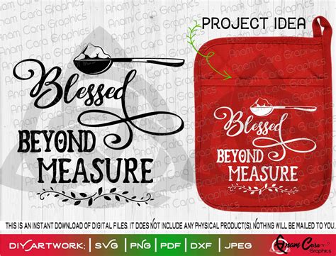 Blessed Beyond Measure Svg Cut Or Print Diy Art Bake Crew Etsy