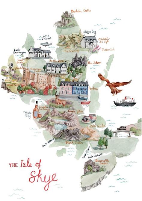 The Isle Of Skye An Illustrated Map Hire An Illustrator