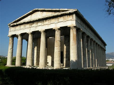 Templo De Hefesto Atenas Ancient Greek Architecture American