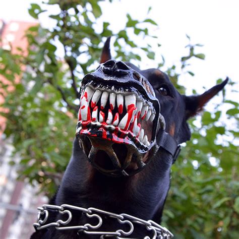 Scary Dog Safty Muzzles For Halloween Dog Costume Zombie Dog Mask