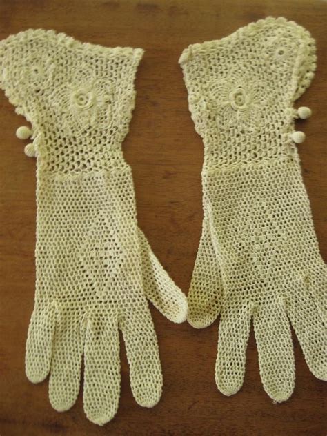 And there are two varieties… hand-crocheted Victorian gloves. $32.00, via Etsy ...