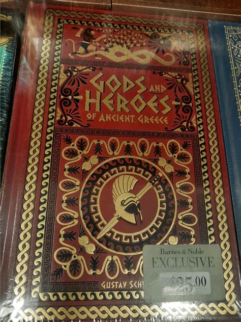 Gods And Heroes Of Ancient Greece By Gustav Schwab Leatherbound