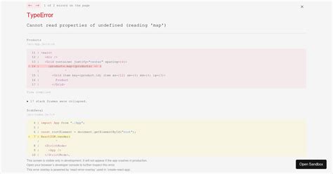 TypeError Cannot Read Properties Of Undefined Reading Map