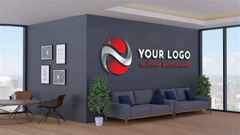 Design A Custom Zoom Virtual Background With Your Logo By Drgraficx