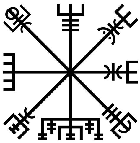 Vegvísir Norse Symbols Viking Symbols Ancient Symbols
