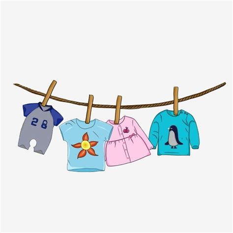 Baby Clothes On Hanger Clipart