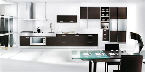 Modern Black and White Kitchen Design - Interior Design Ideas