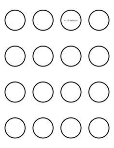 They might require less baking time than a regular round 1.75″ macaron. All sizes | SugaryWinzy 1.25-inch Macaron Template ...
