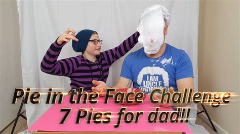 Pie In The Face Challenge 7 Pies And 7 Foods Youtube