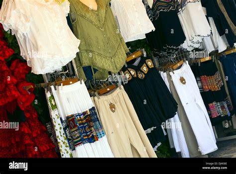 Market Stall With Clothes Stock Photo Alamy